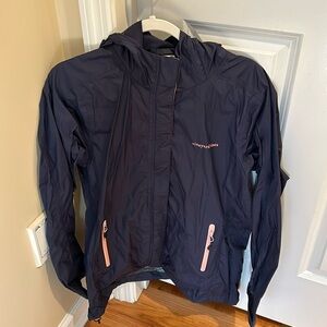 Navy blue vineyard vines rain jacket